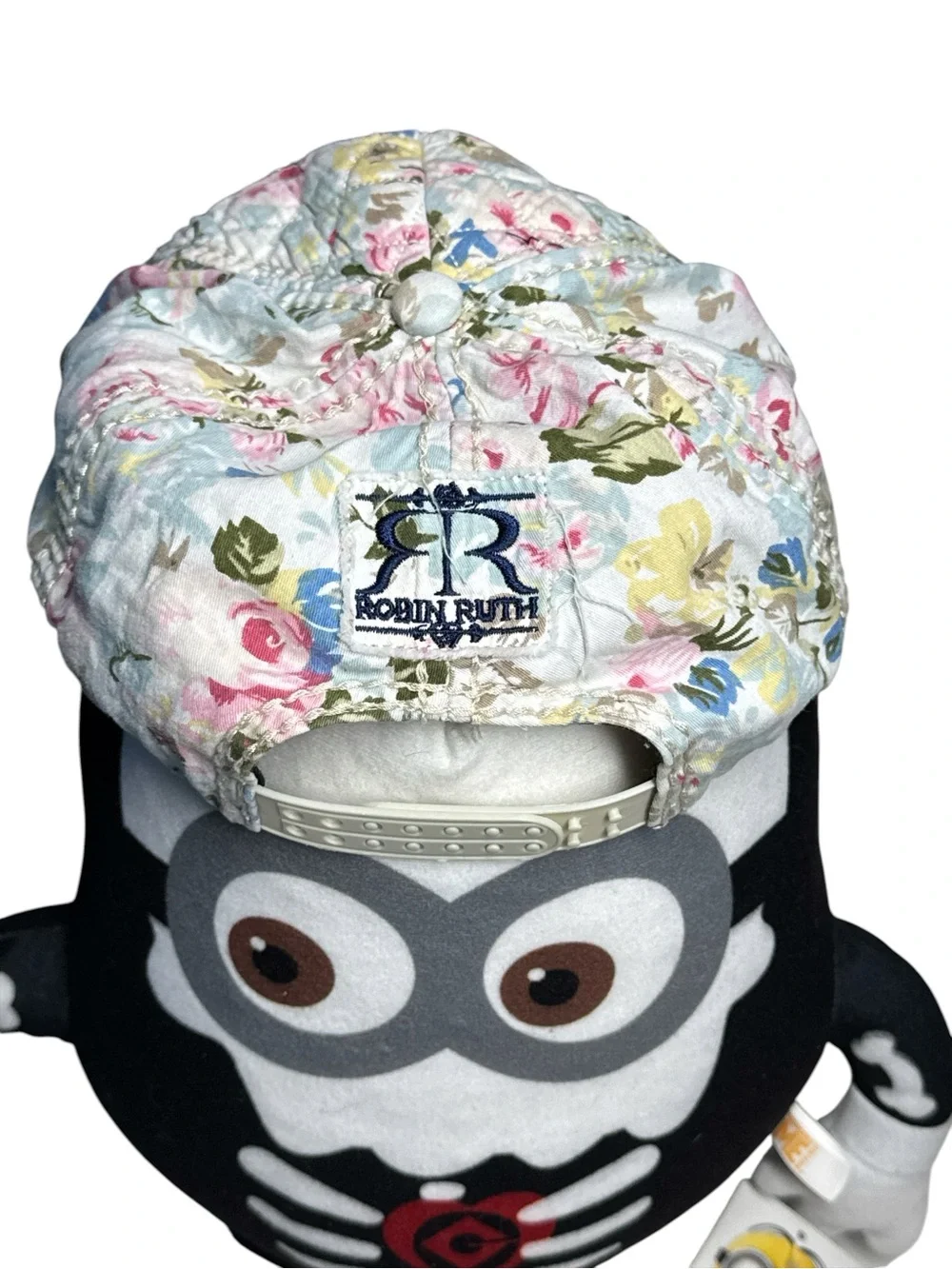 Robin Ruth Floral Quilted Kids Baseball Cap - Pastel Pink, Blue, Yellow, Green